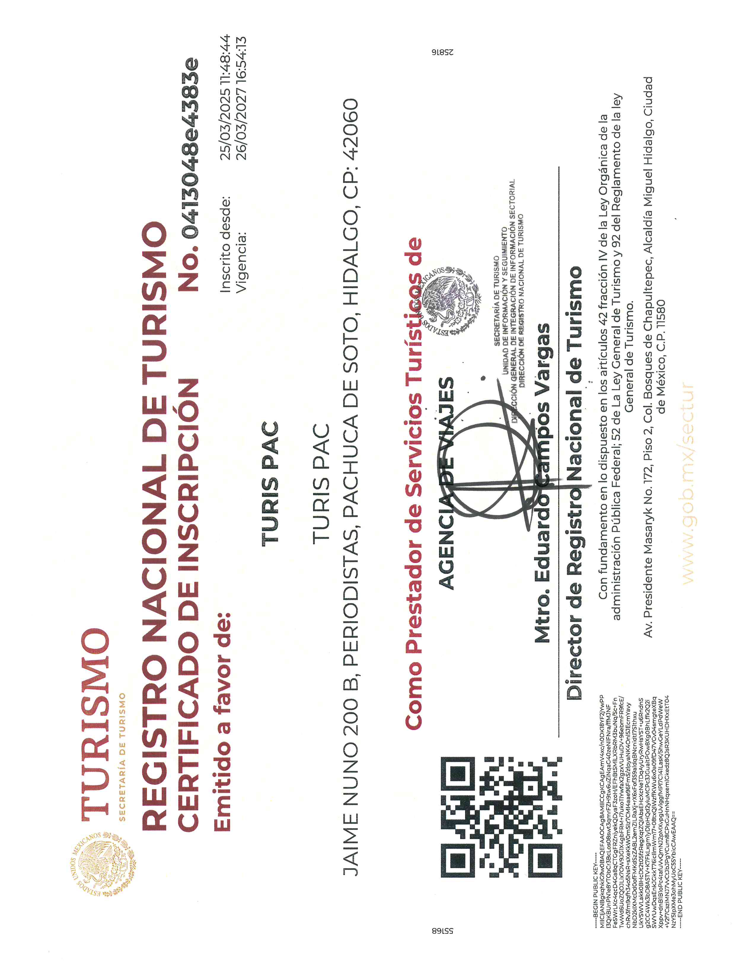 Registro Nacional de Turismo